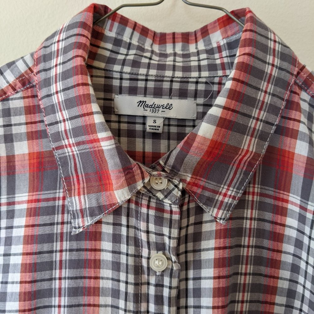 MADEWELL Short Sleeve Courier Shirt Bandana Red S